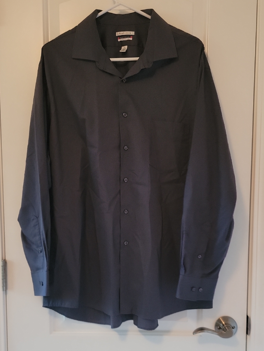 Van Heusen Men’s Long-Sleeve Dress Shirt - Charcoal Gray